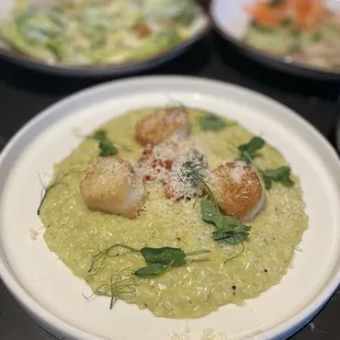 Scallops and Risotto Dinner