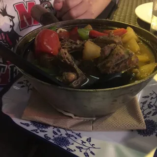 (L) Braised Chicken Noodle Soup