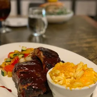 a plate of food on a table