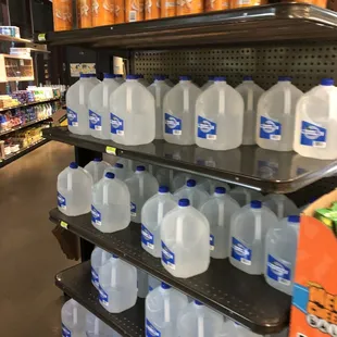 Large jugs of water