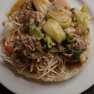 Pho Ap Chao (Pan Fried Pho Noodles)