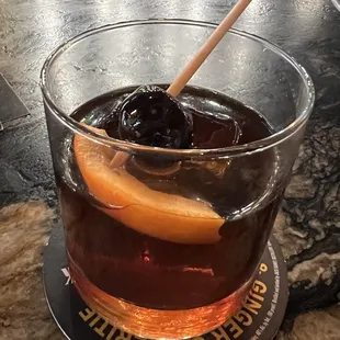 Barrel-Aged Espresso Old-Fashioned.