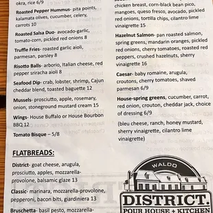 Menu page 1