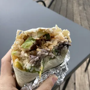 Chipotle shrimp burrito