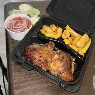 Half Chicken with Yuca