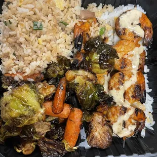 Grilled Shrimp Skewers Meal