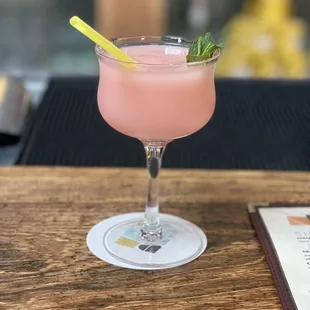 Rotating frozen. The peach mint lemonade.