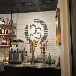 the bar area