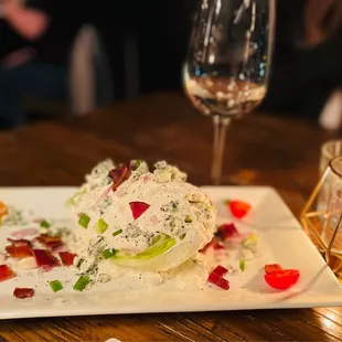 Blue cheese wedge salad. So delicious