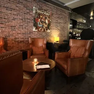 Casual seating area.