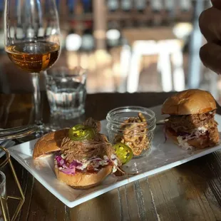 Brisket sliders on brioche