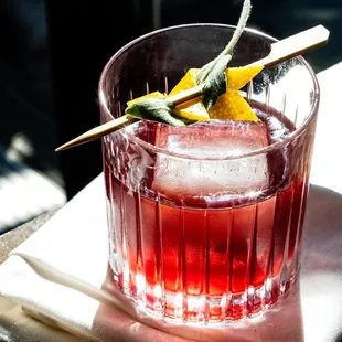 Enjoy a seasonal cocktail at our DC wine bar, like our Yards Negroni
