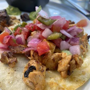 Pollo Asado Tacos