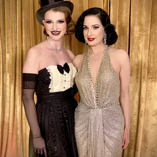 Dita and I backstage!