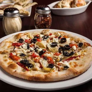 Mediterranean pizza