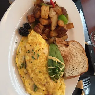CRAB AVOCADO OMELET