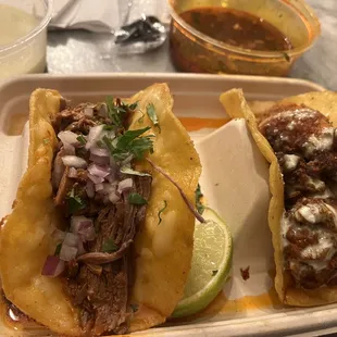 Birria and Nashville Hot Tacos