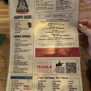 drink menu