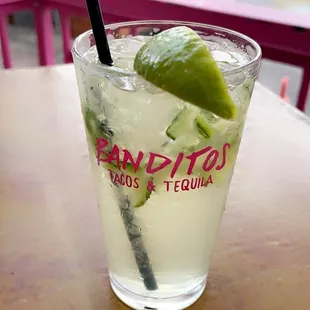 Cucumber, jalapeño tequila crush