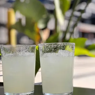 Mezcal margaritas