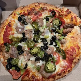 Supreme Pizza with Jalapeños