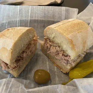 Italian tuna salad sandwich