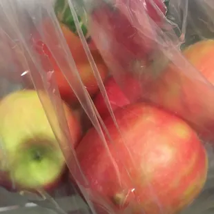 Beautiful and delicious Pink Lady apples that we picked ourselves. $1/lb.