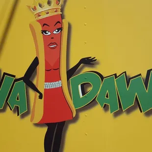 a hot dog wearing a crown