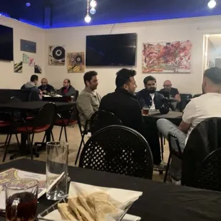 My view my seats were cushioned n cozy