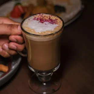 Rose Cardamom latte