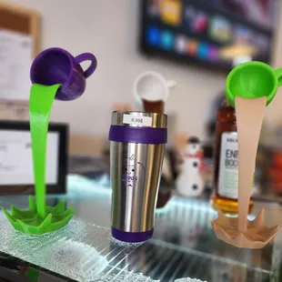 a blender and a shaker