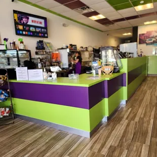 the counter and counter area