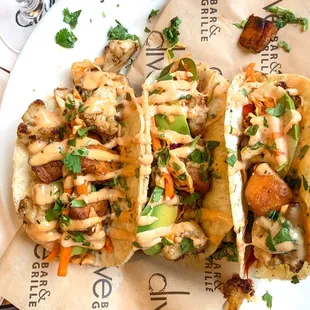 Sweet Potato and Cauli Tacos