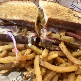 Reuben with French Fries