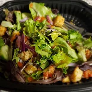 Carryout- house salad was delish and fresh
