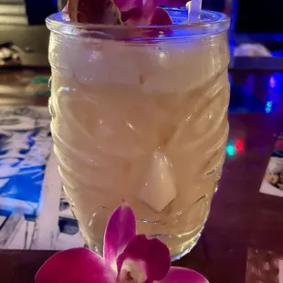 Beautiful cocktails prepared for you at dive bar in Austin Texas