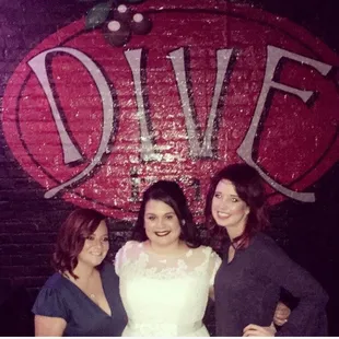 three women posing for a picture