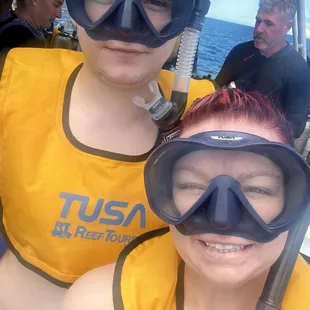 Jim in the back, getting ready to dive in!