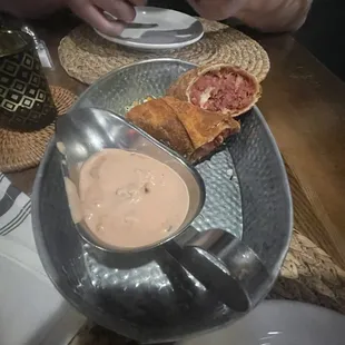 Corned Beef Reuben Egg Rolls