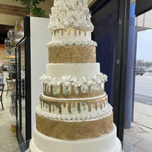 a wedding cake