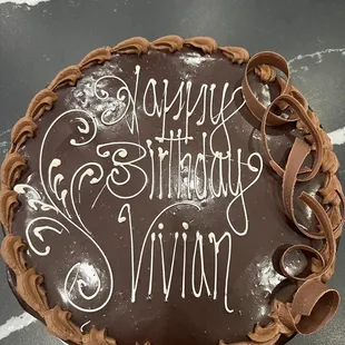 Triple chocolate cake!