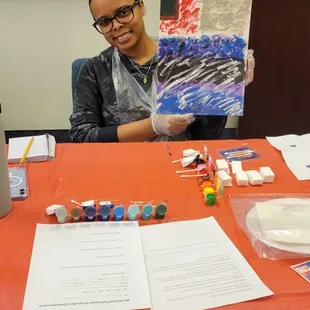 Women attending my "Painting Your Call" Art 4 Healing Workshop