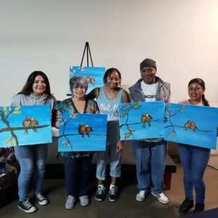 October 13, 2018 finished love birds projects.