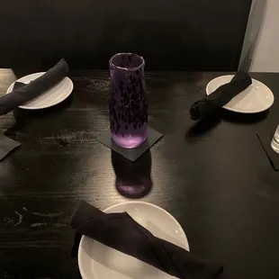 a table setting with place settings