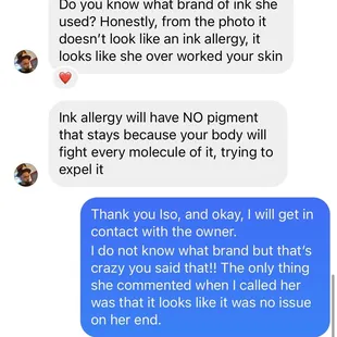 speaking to an ACTUAL professional who did a wonderful tattoo on me last year, his thoughts.