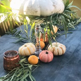 Fall graze table decor ...