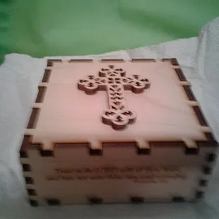 Keepsake box with various scriptures to choose from