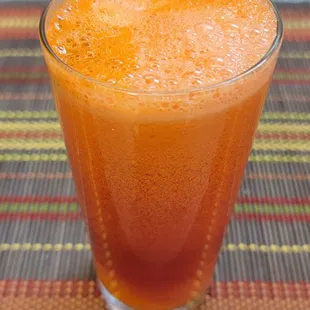 Digestion Healing Juice is made with 100% organic beets, carrot, lime, and ginger root.