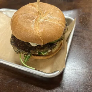 Crispy Quinoa Burger