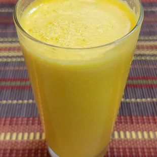 Immune Booster is made with 100% organic apples, oranges, lime, and ginger root.